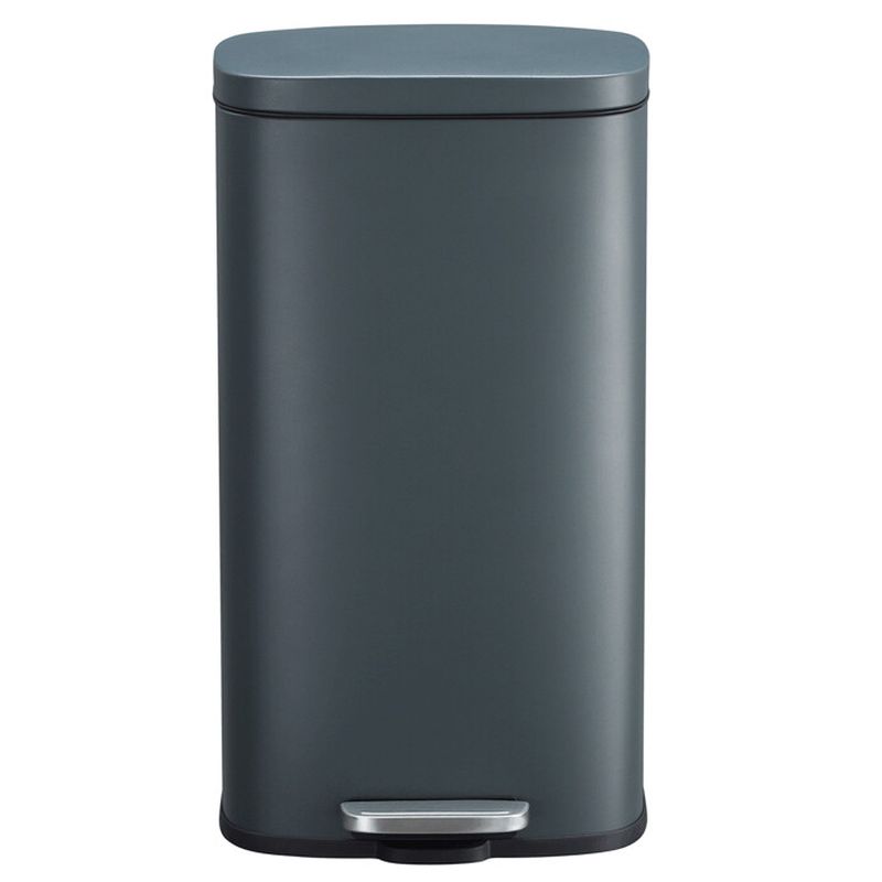 Kôš na odpadky, 35cm, kov, čierny, AUK-E1103 BK