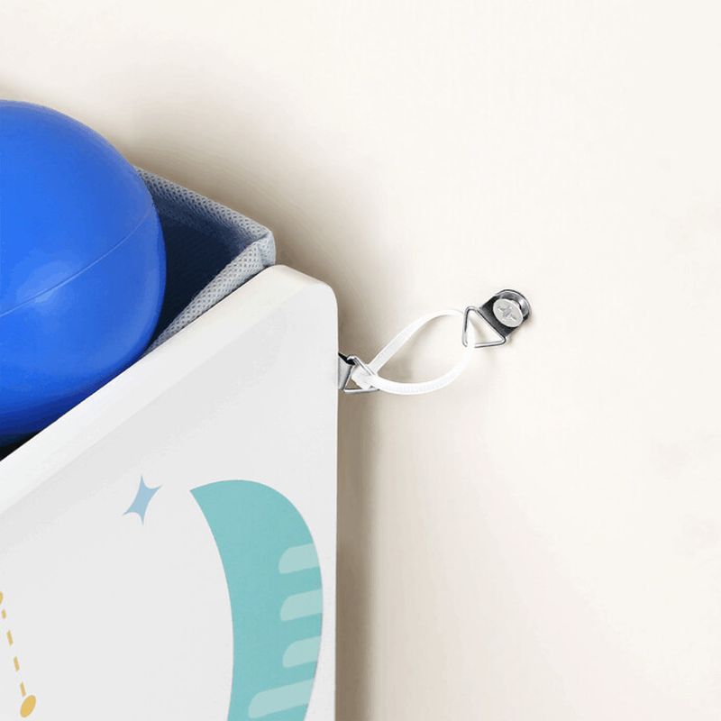 Regál na hračky, 63cm, MDF viacfarebná, AUR-E1033 WT