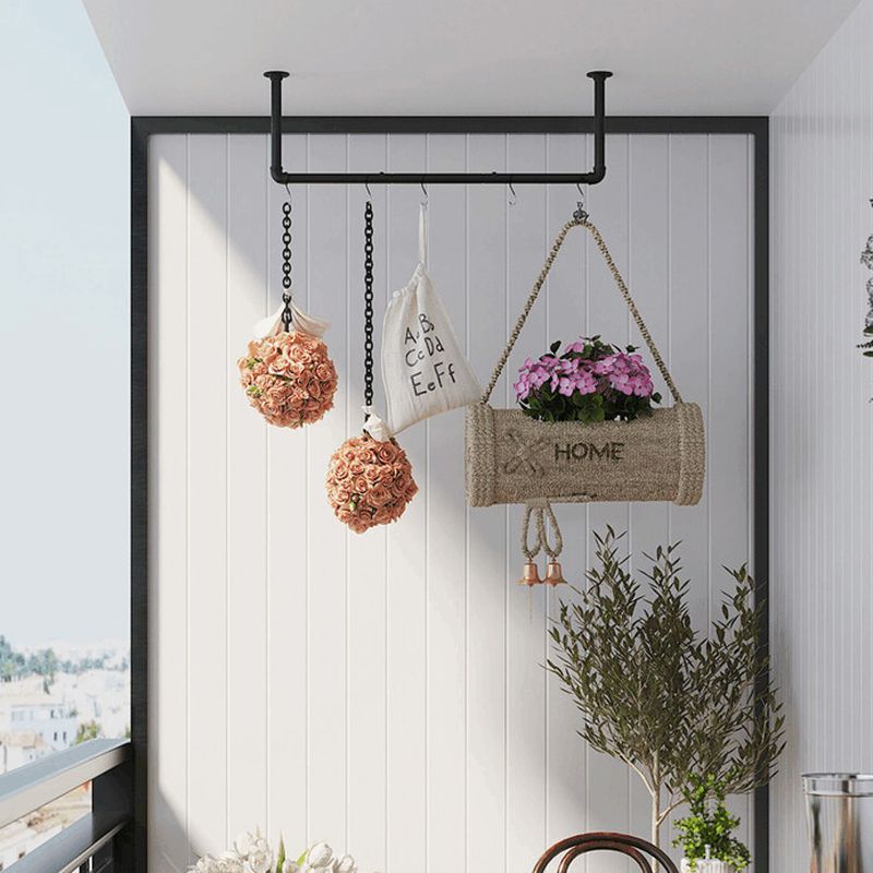 Vešiak, 92cm, kov, čierny, AUV-E1067 BK