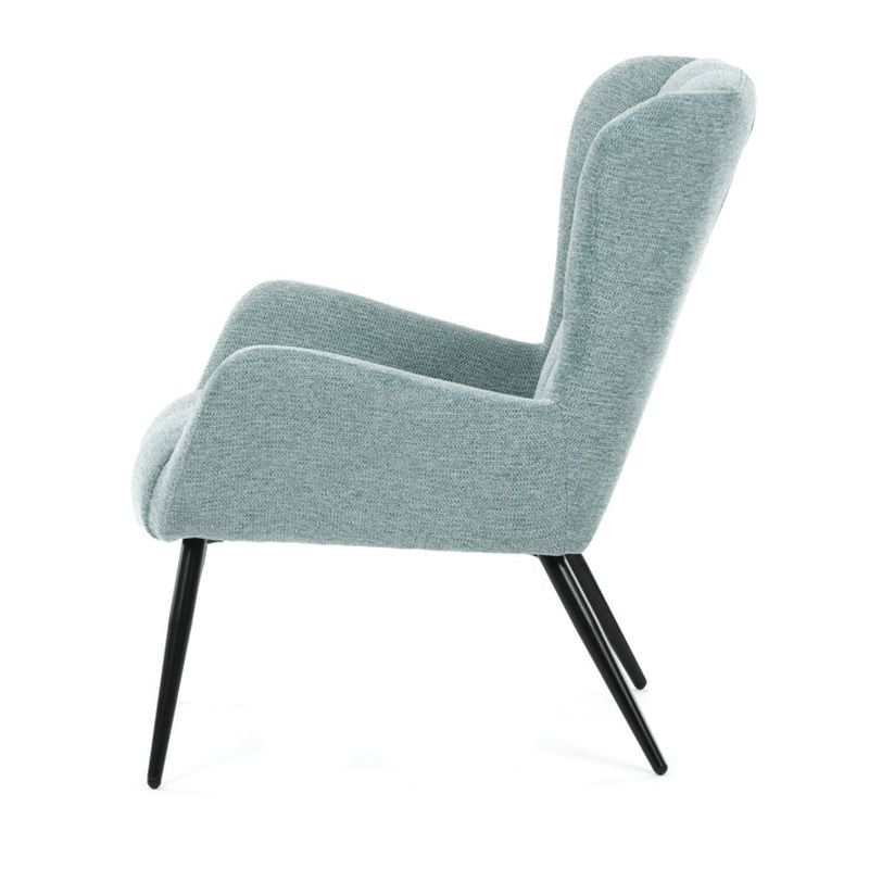 Kreslo ušiak, modrá látka, AK-H9206 BLUE2