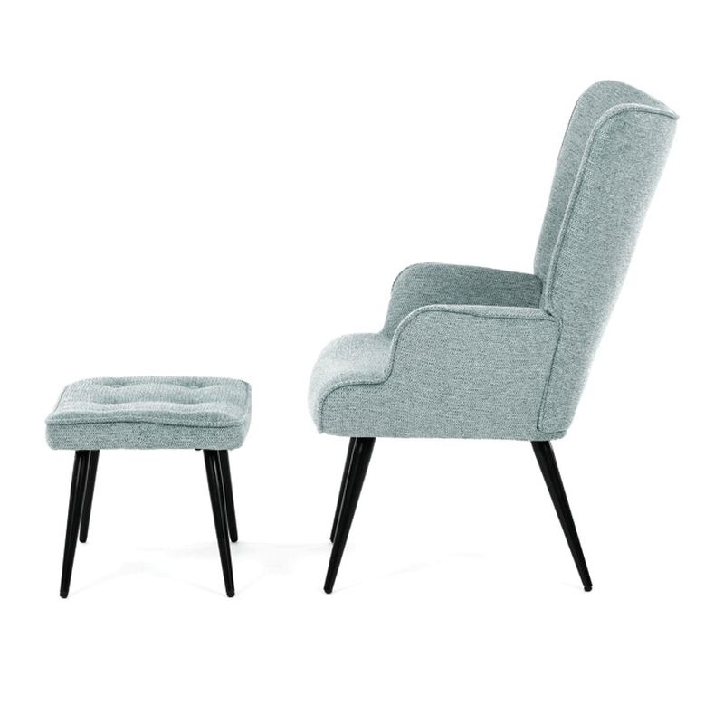 Relaxačné kreslo, modrá zamatová látka, AK-303 BLUE2