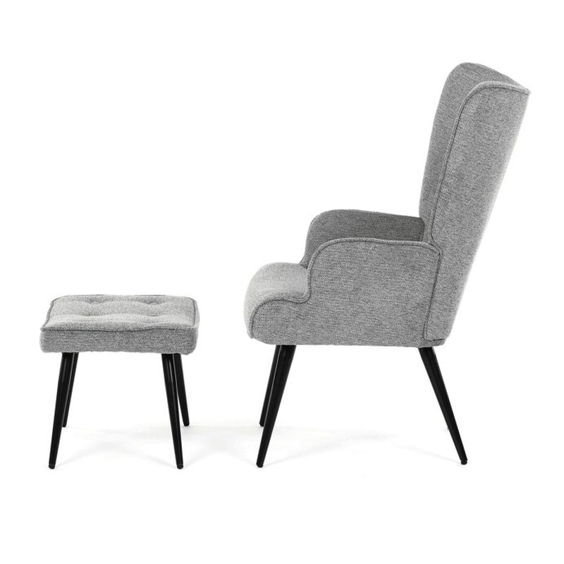 Relaxačné kreslo, sivá zamatová látka, AK-303 GREY2