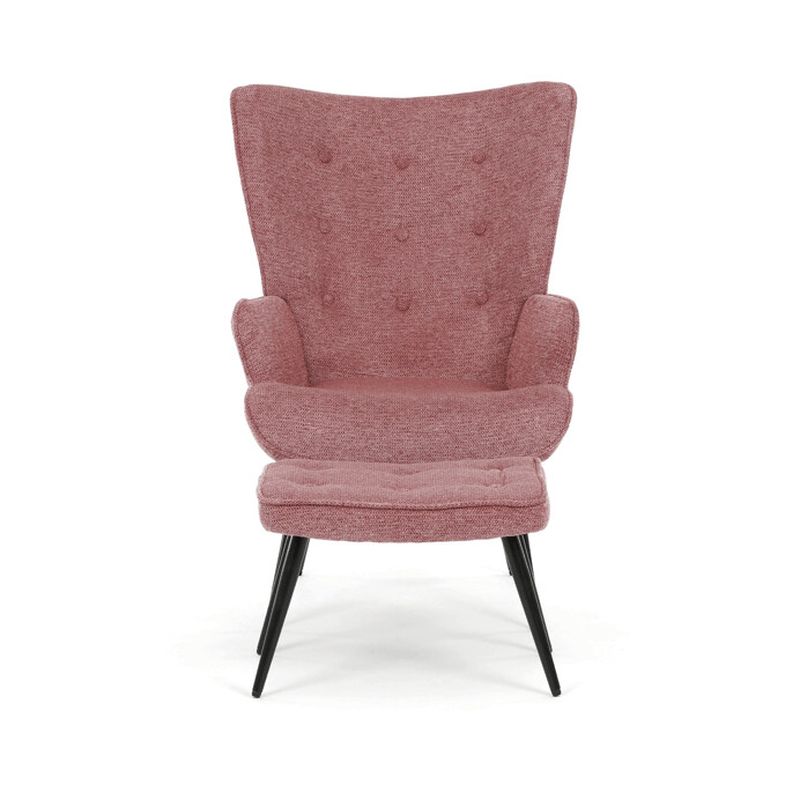 Relaxačné kreslo, ružová zamatová látka, AK-303 PINK2