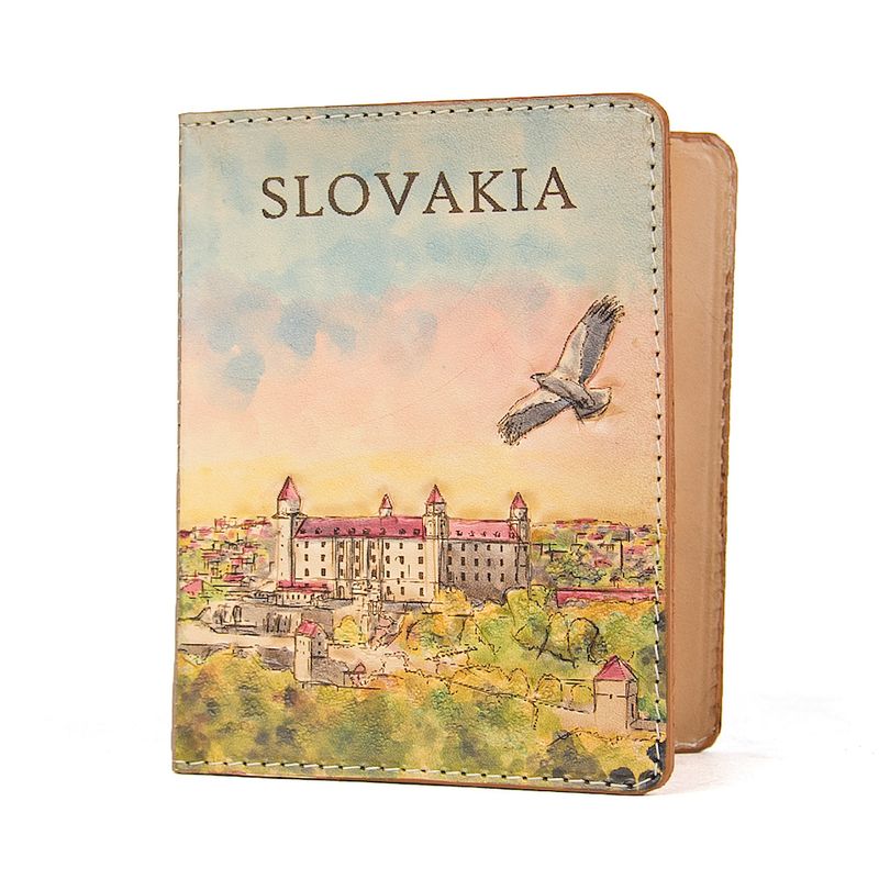 Ručne tvarovaný, vyklepávaný reliéfny kožený zápisník – Slovensko, Bratislavský Hrad 3