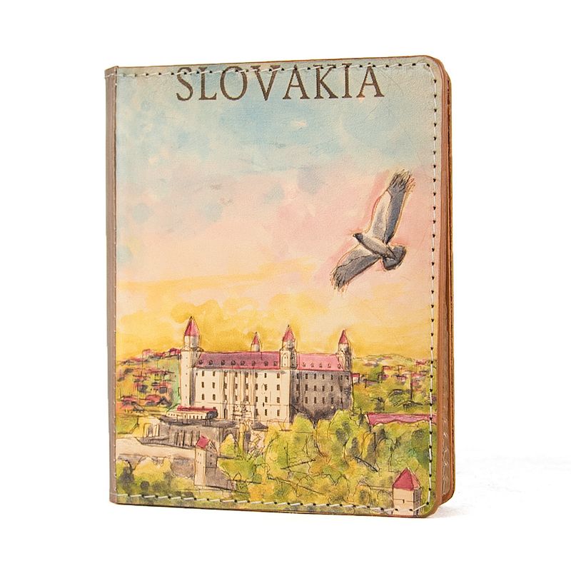 Ručne tvarovaný, vyklepávaný reliéfny kožený zápisník – Slovensko, Bratislavský Hrad 4