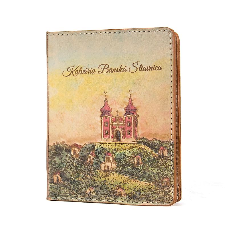 Ručne tvarovaný, vyklepávaný reliéfny kožený zápisník – Kalvária, Kalvária, Banská Štiavnica 2