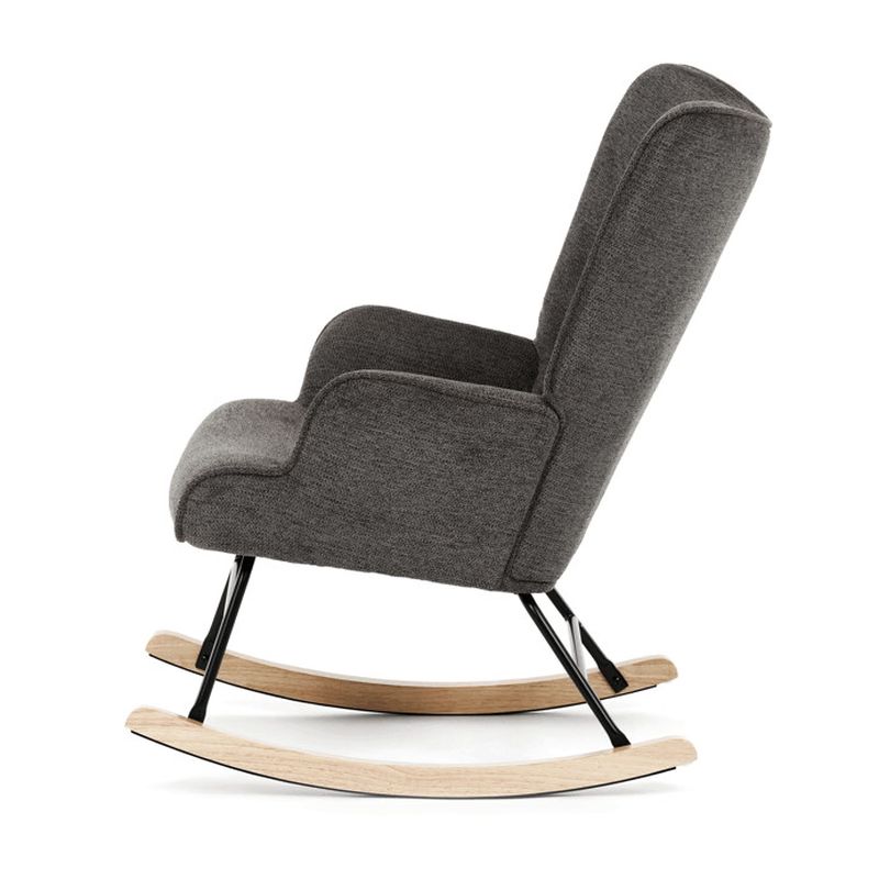 Hojdacie kreslo, sivá látka, AK-373 GREY2