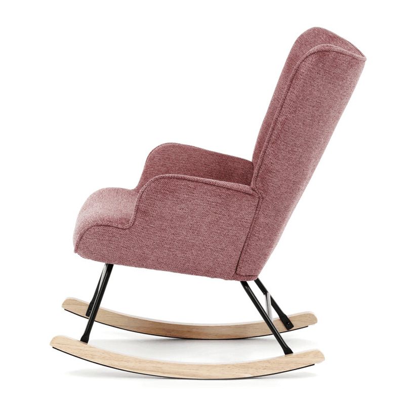 Hojdacie kreslo, ružová látka, AK-373 PINK2