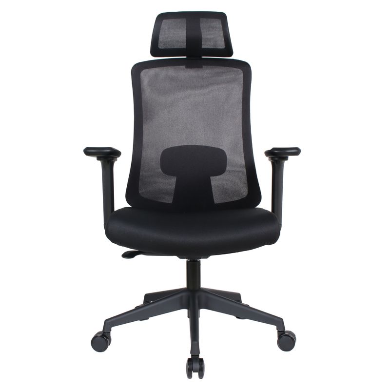 Kancelárske kreslo, čierna sieťovina, ROSANO