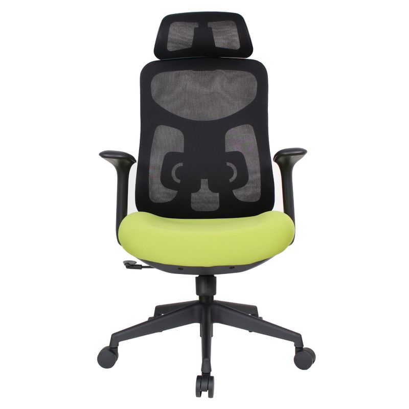 Kancelárske kreslo, zelená a čierna sieťovina, SULIVAN