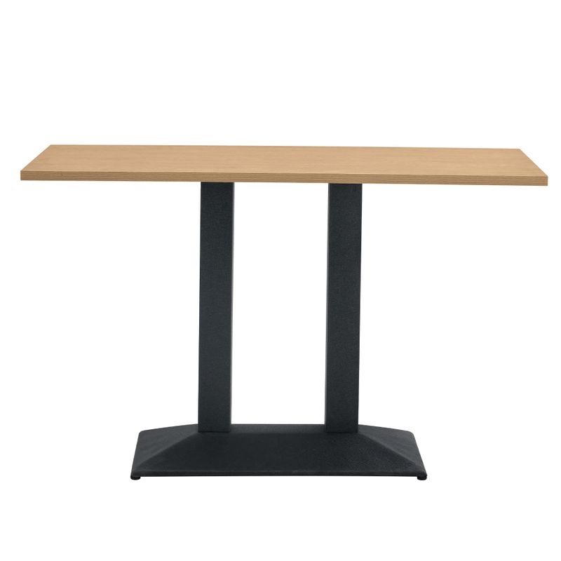 Jedálenský bistro stôl, 120x60cm, DTD, dub sonoma, čierny, RINALDO TYP 2