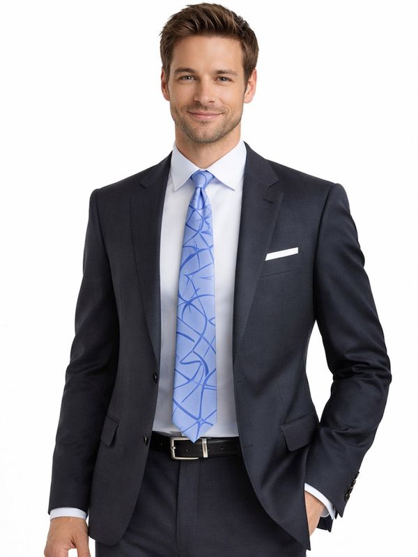 Hodvábna kravata SLIM, Slovenská výroba - Violet Ornament