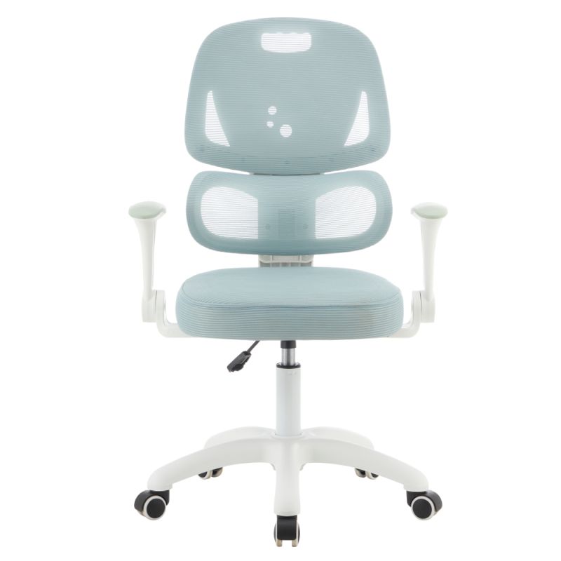 Otočná stolička, neomint sieťovina, biely plast, LISTER