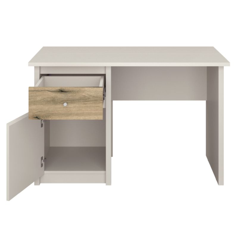 Univerzálny PC stolík, 120x59cm, kašmír, dub evoke, KAROS 1D1S
