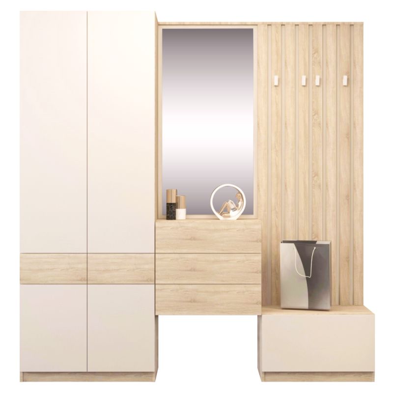 Predsieňová komoda, 63cm, dub sonoma, zásuvková, VERTIO KOM3S