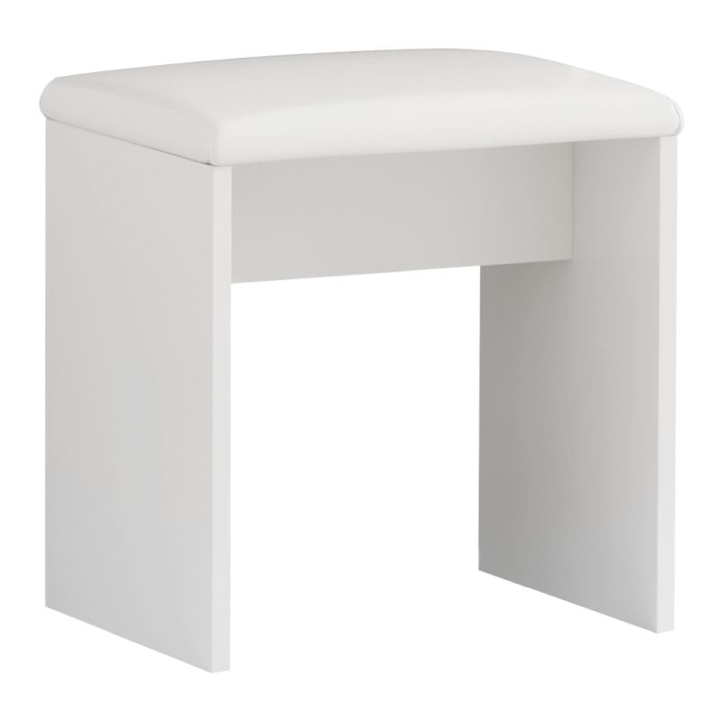 Toaletný stolík, 80cm, s taburetom, biely, RADAS