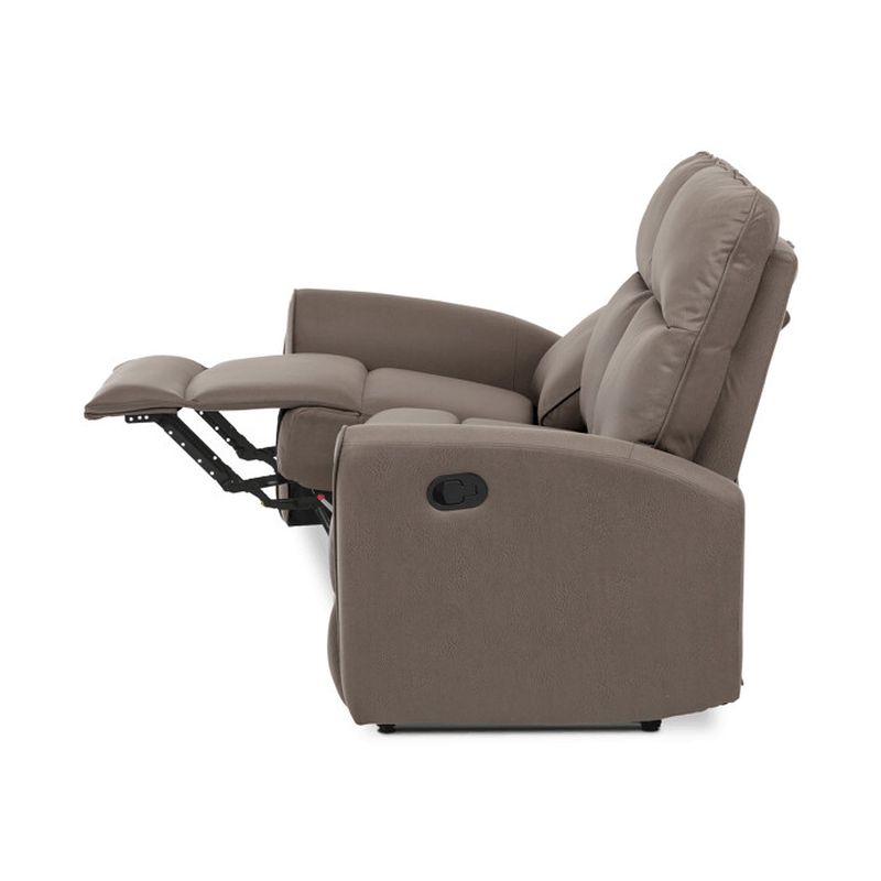 Sedacia súprava, hnedá, látka vintage, ASD-4302 COF3