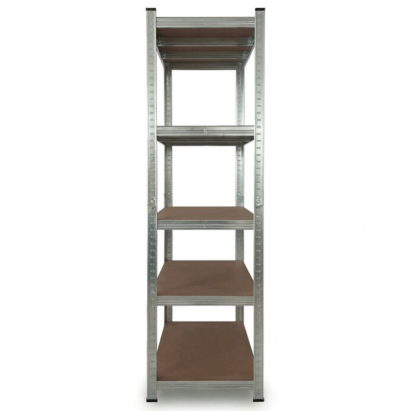 Regál, 120cm, kov, strieborný, AUR-G2120 SIL