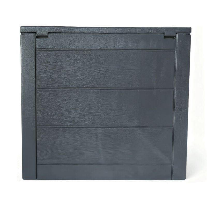 Záhradný úložný box, 56cm, plast, sivý, AZB-G2035 GREY