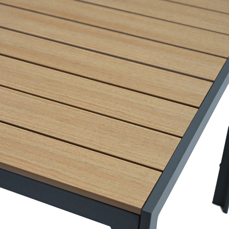 Záhradný stôl 150x90cm, kov, polywood, prírodný, AZT-L1303 GREY