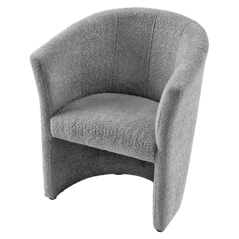 Kreslo klubové, sivá látka Coral, CUBA