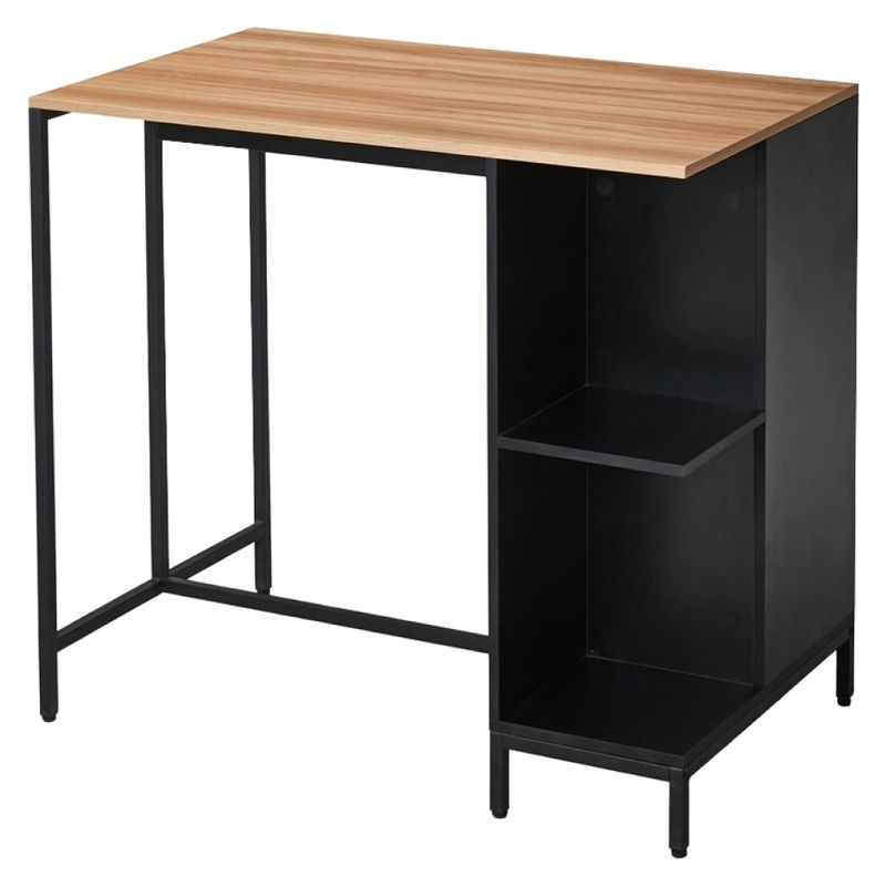 Kuchynský ostrovček, 100x60 cm, dub, čierny, FIGO