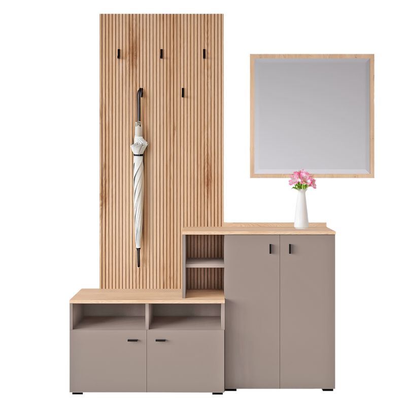 Predsieňová zostava, 138cm, toffee, natural, EBRAO