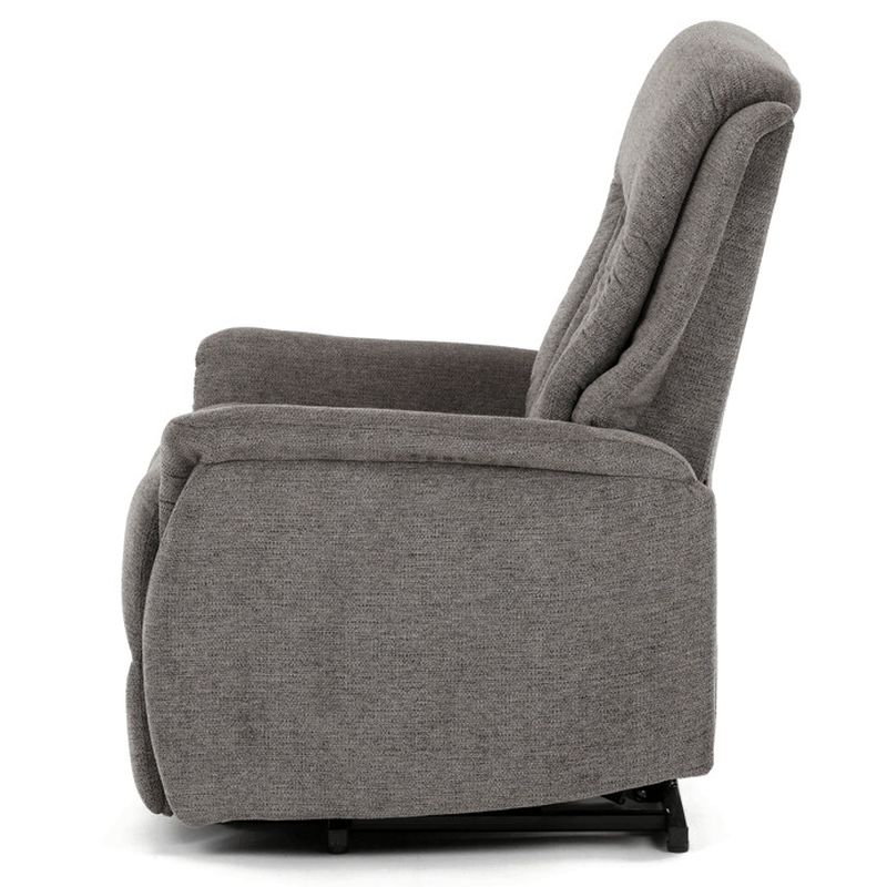 Polohovacie kreslo, elektrické, sivá látka, TV-Q8575 GREY2