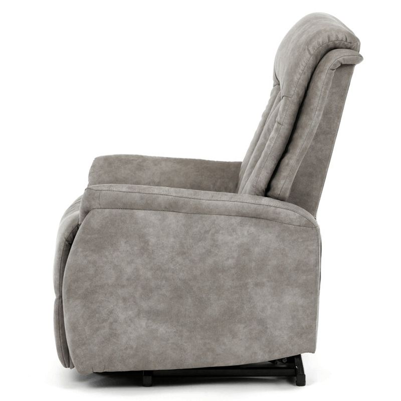 Polohovacie kreslo, elektrické, sivá látka vintage, TV-Q8575 GREY3