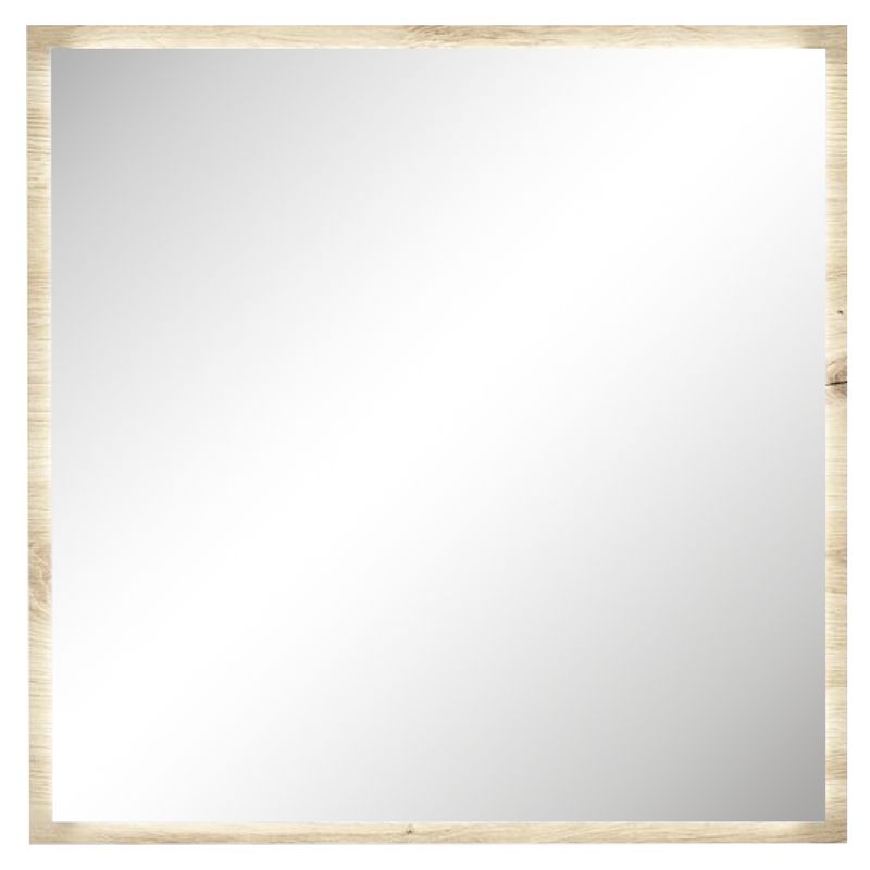 Zrkadlo s LED osvetlením, 60cm, dub artisan, COLOS 60