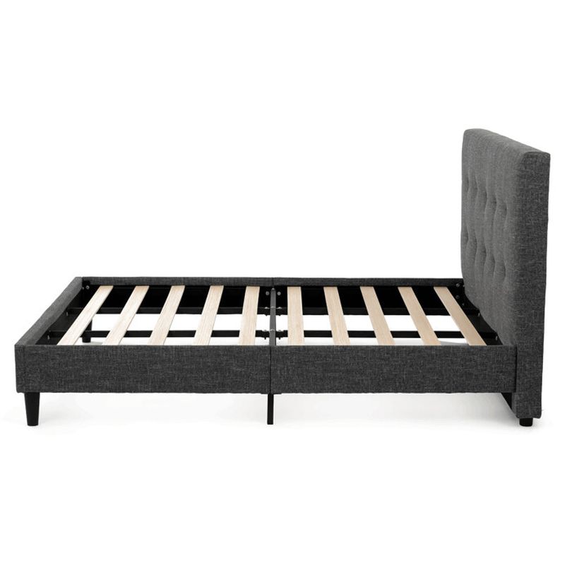 Dvojlôžková posteľ, 180x200, látka sivá, BED-M180 GREY2