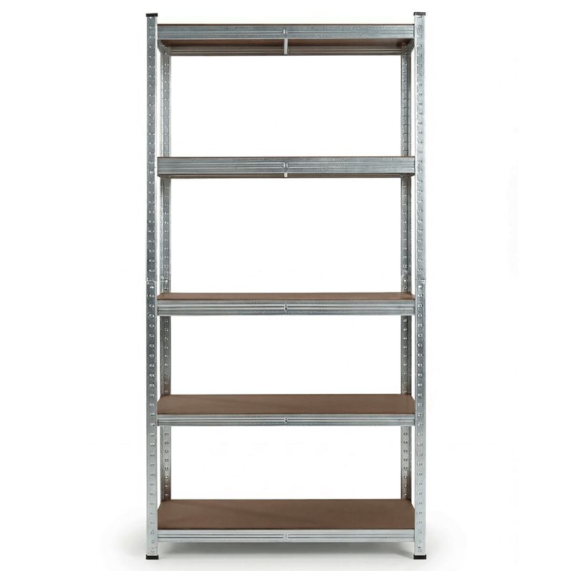 Regál, 90cm, kov, strieborný, AUR-G2090 SIL