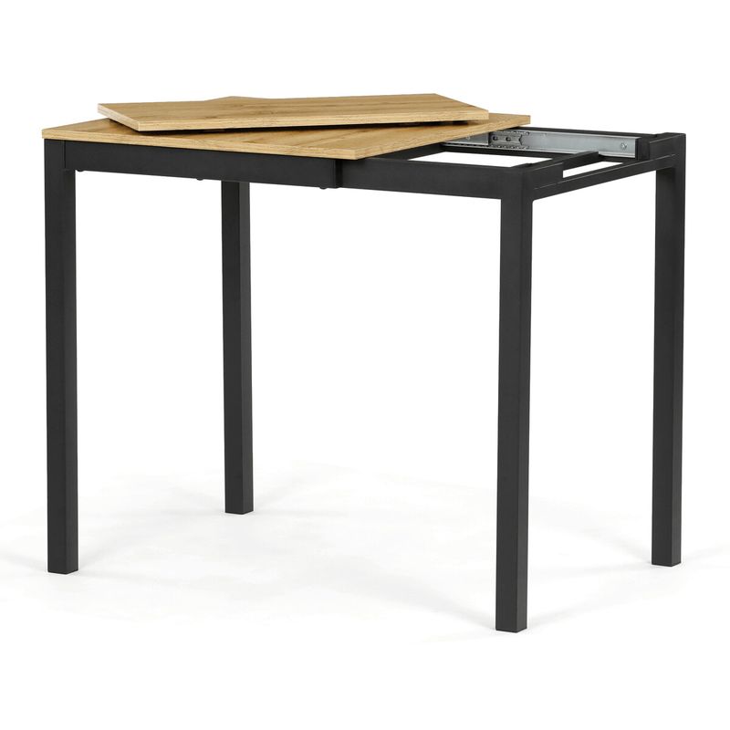 Jedálenský stôl rozkladací, 60-90x60cm, melamín, dub, GDT-206 OAK