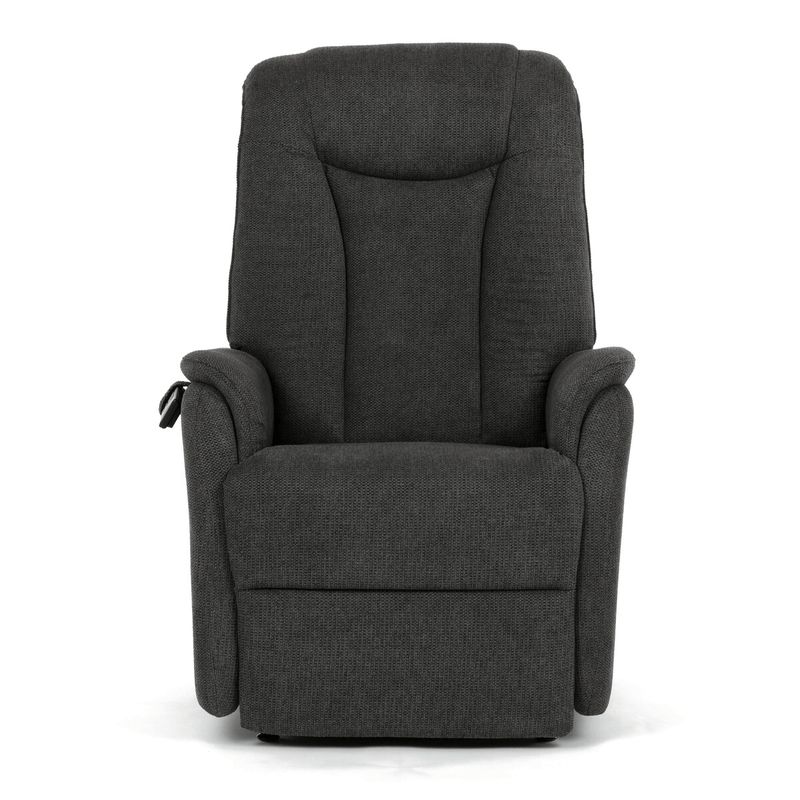 Polohovacie kreslo, elektrické káblové ovládanie, sivá látka, TV-L8963 GREY2