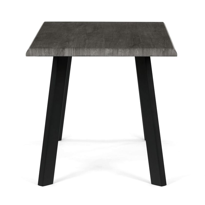 Jedálenský stôl 140x80cm, MDF, kov, sivý dub, HT-F4514 GREY