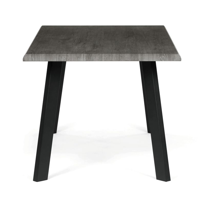 Jedálenský stôl 160x90cm, MDF, kov, sivý dub, HT-F4516 GREY
