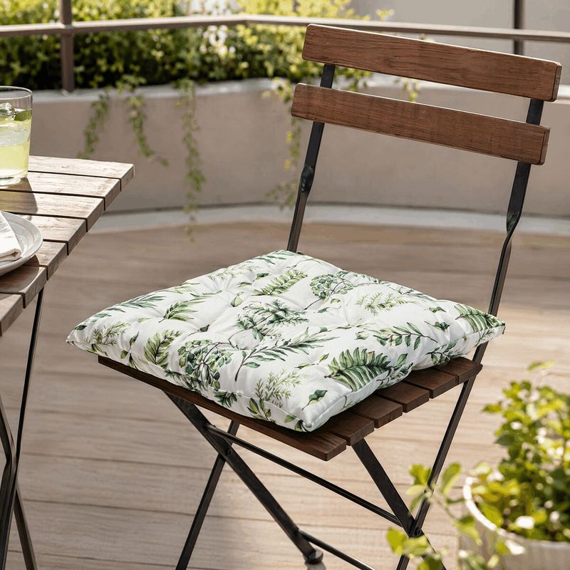 Sedák, mix zelených listov, 100% polyester, 45x45cm, UBR127-10