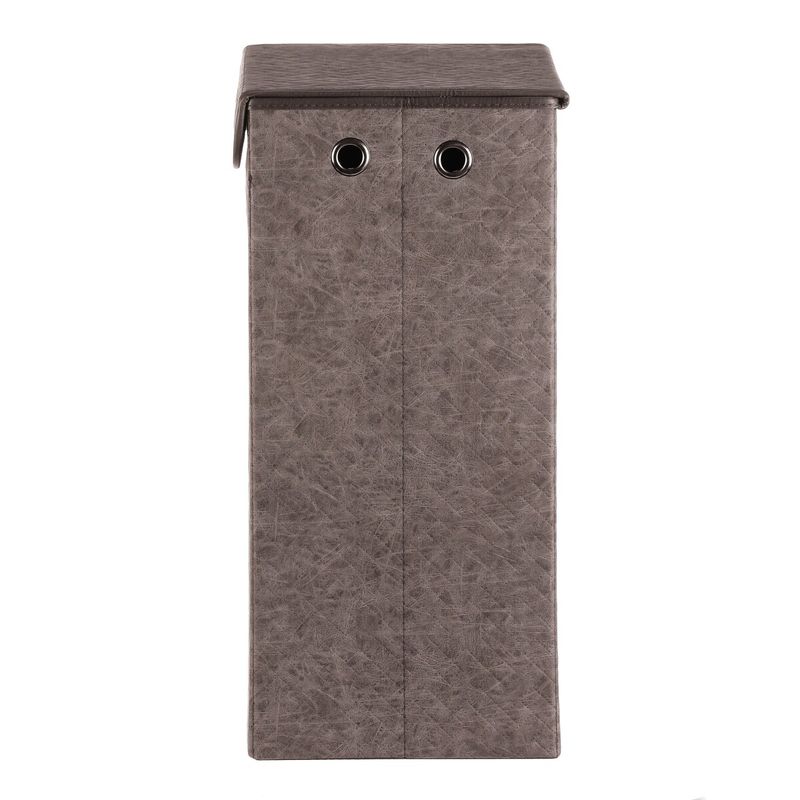 Kôš na bielizeň, látkový s vekom, sivá farba, DT3009 GREY