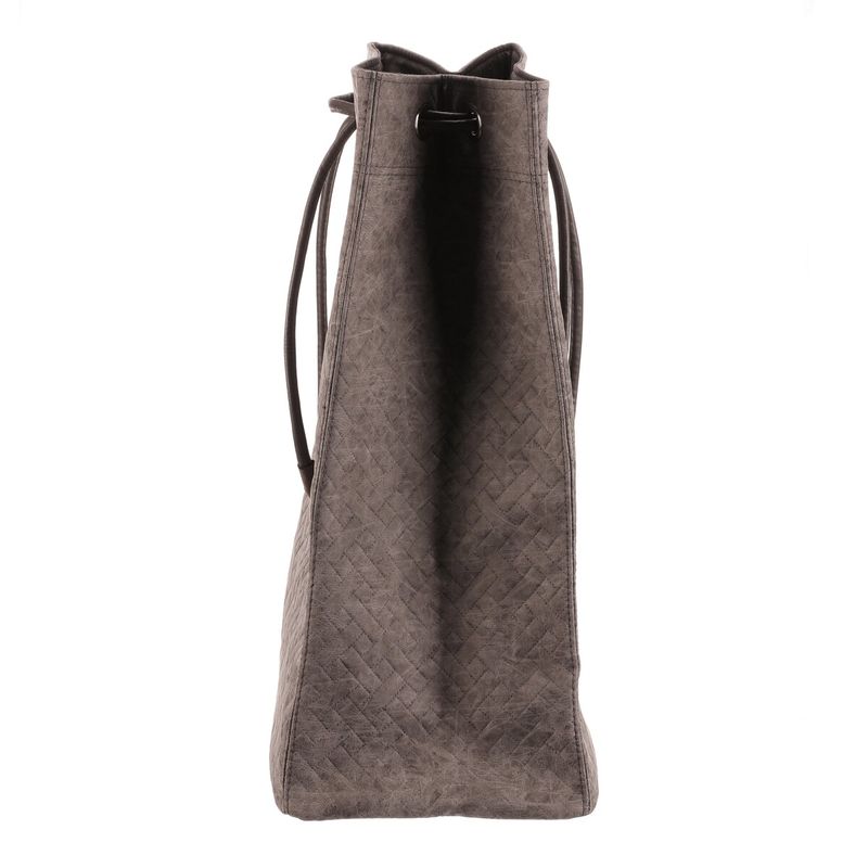 Kôš na prádlo, látkový, sťahovací, sivá farba, DT3011 GREY-L