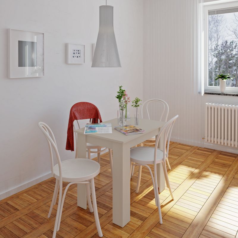 Jedálenský stôl, 86x60cm, DTD, kašmír, TARINIO