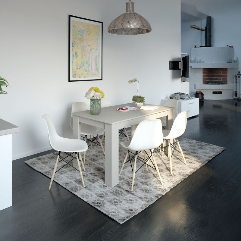 Jedálenský stôl, 140x80cm, DTD, kašmír, GENERAL NEW