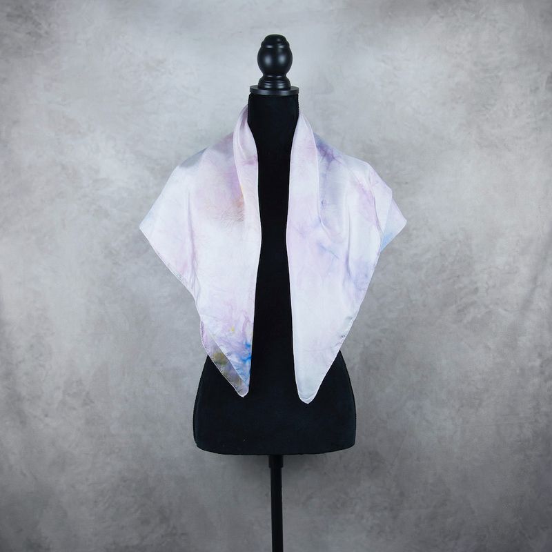 Hodvábna šatka VZOR_63, 90x80cm, Made in Slovakia