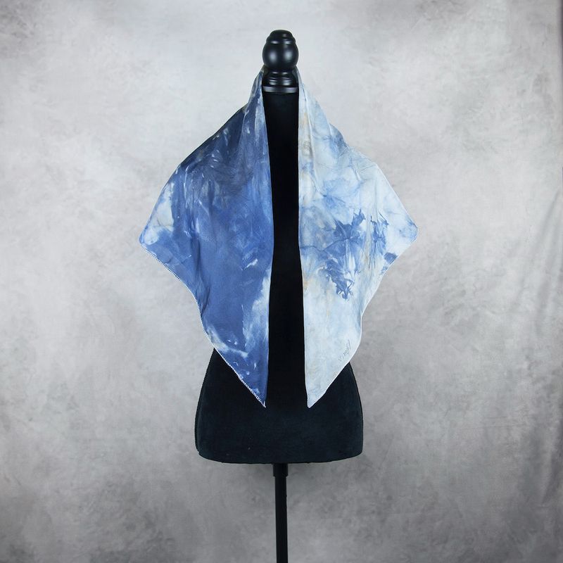 Hodvábna šatka VZOR_68, 90x90cm, Made in Slovakia