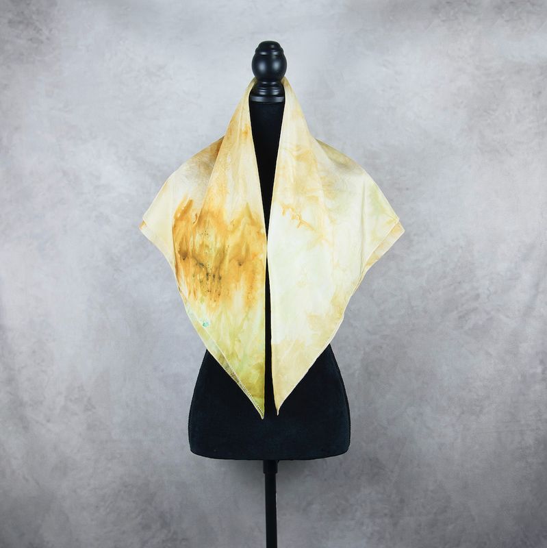 Hodvábna šatka VZOR_79, 90x90cm, Made in Slovakia