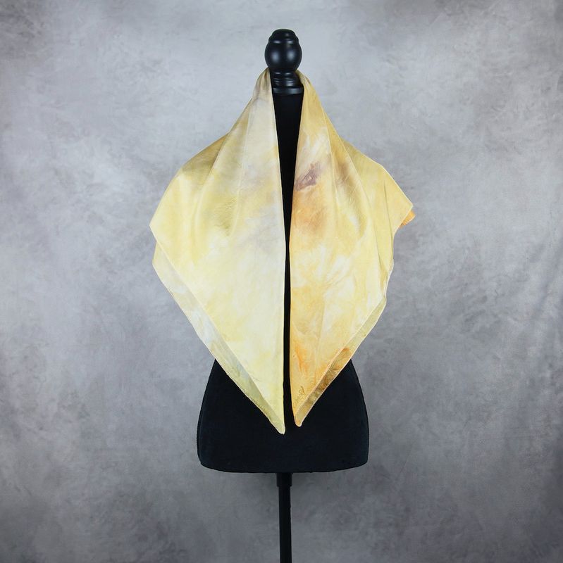 Hodvábna šatka VZOR_82, 90x90cm, Made in Slovakia