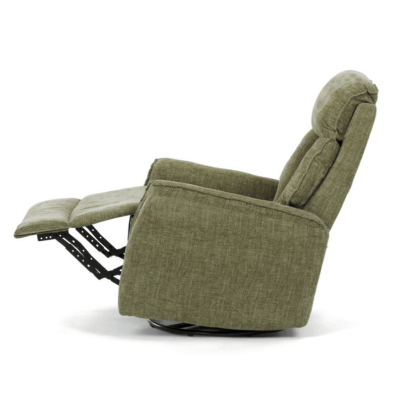 Polohovacie kreslo, zelená látka, 200kg, TV-H9327 GRN2