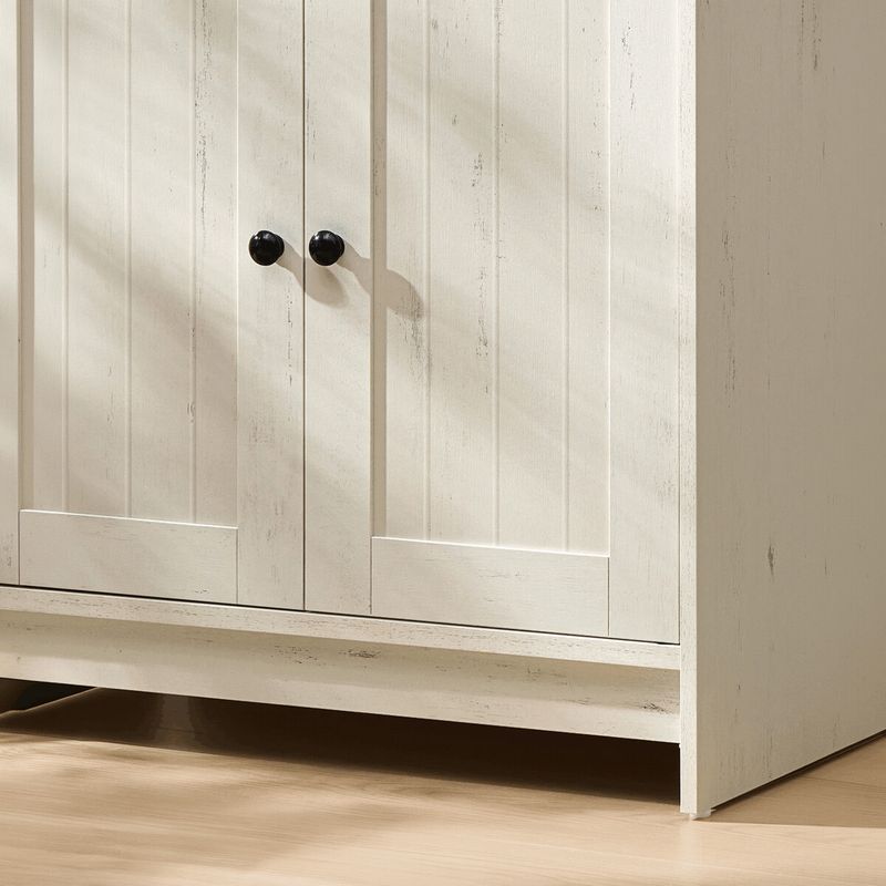Kúpeľňová skrinka, 60cm, MDF, biela, AUK-E1155 WT