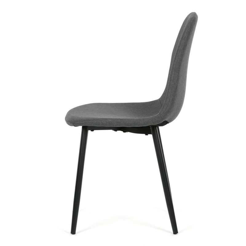 Jedálenská stolička, sivá látka, CT-V2972 GREY2