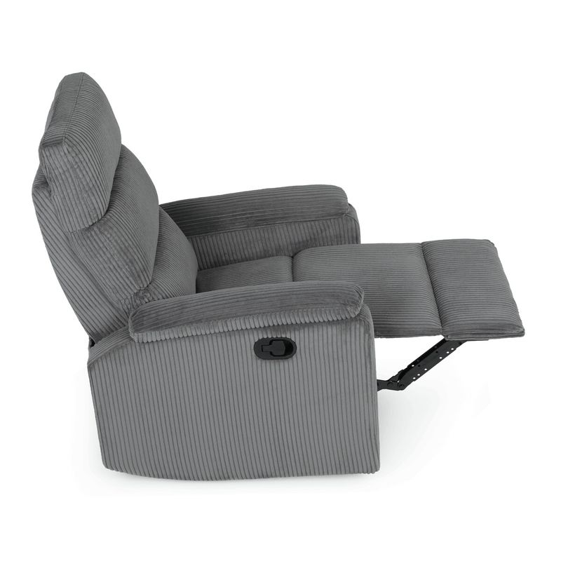 Sedacia súprava, polohovacia, sivá, menčestrová látka, ASD-C5981 GREY6