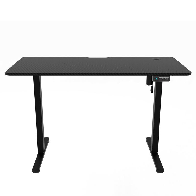 Ergonomický stôl s plynulou reguláciou výšky 120x60cm, melamín, carbon, LT-H2210 BK